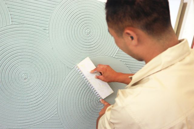 硅藻泥技师演示