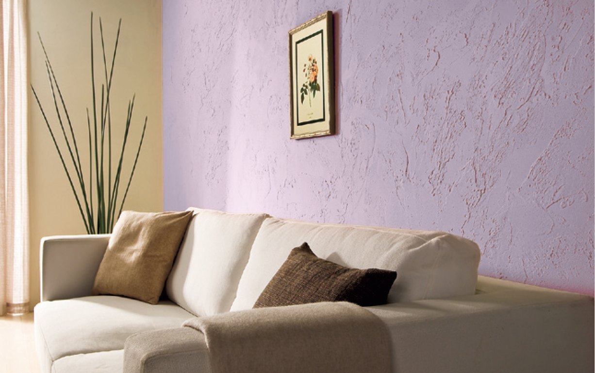 墙面硅藻泥效果图