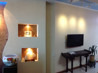 硅藻泥电视背景墙众多家庭的共同选择