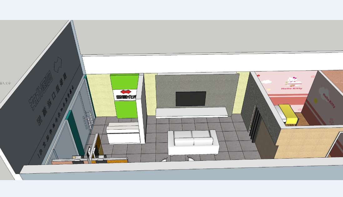 抚州硅藻泥专卖店一角