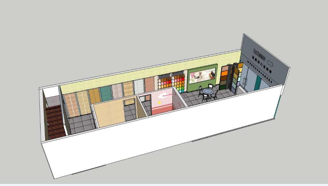 抚州硅藻泥专卖店一角