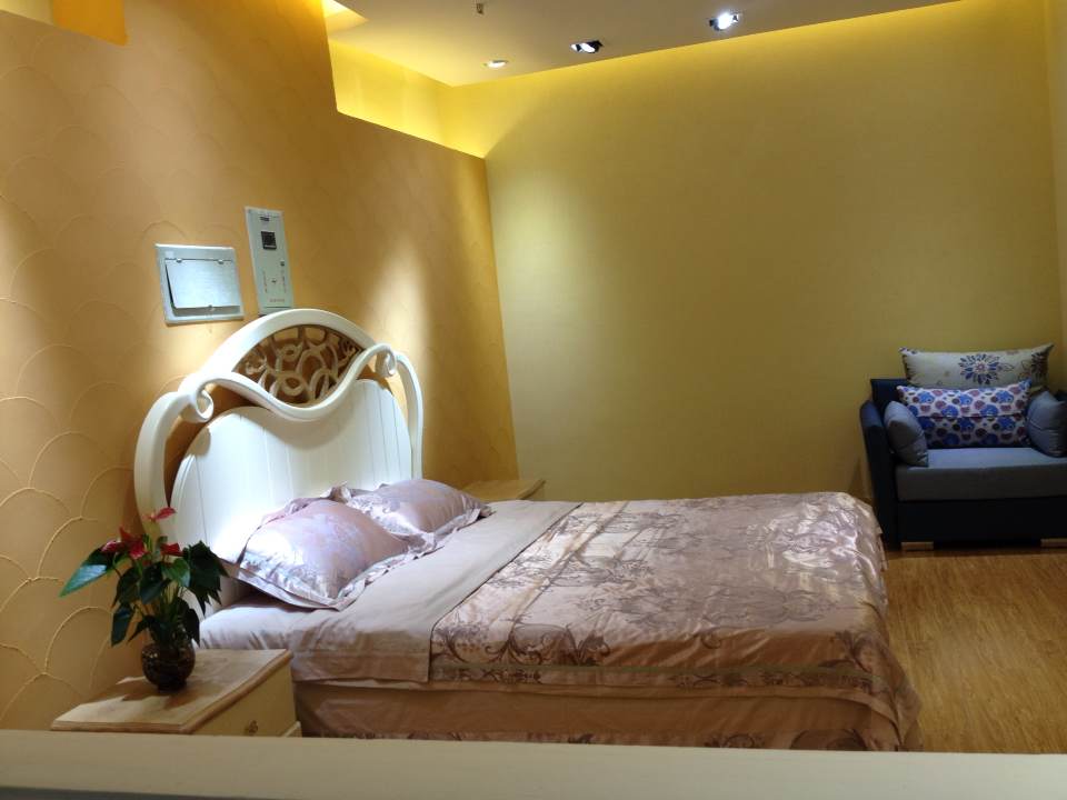 四国化成硅藻泥卧室样板房